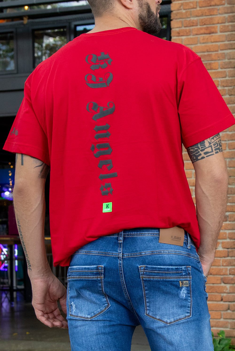 Camiseta oversize color rojo REF 20388